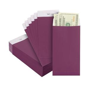 Mr. Pen- 100 Purple Cash Envelopes, 6.5" x 3.5", Money Saving Challenge