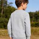 Boys' Basic 100% Polyester Crewneck Sweatshirt - Machine Washable, Soft | Sports & Daily Casual Wear for School Boys (7 Years) Grey