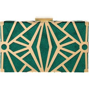 CARIEDO Women Evening Bag Elegant Clutch Purse Exquisite Velvet Metal Hollow out Handbags Prom Wedding Party (Green)