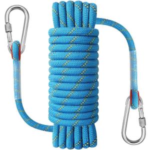 8/10/12mm x 5/10/20/30meter Static Rope Climbing Rope Marine Rope Anchor Rope Boat Rope Rappelling Rope Float Rope Tree Swing Rope Reflective (Blue)
