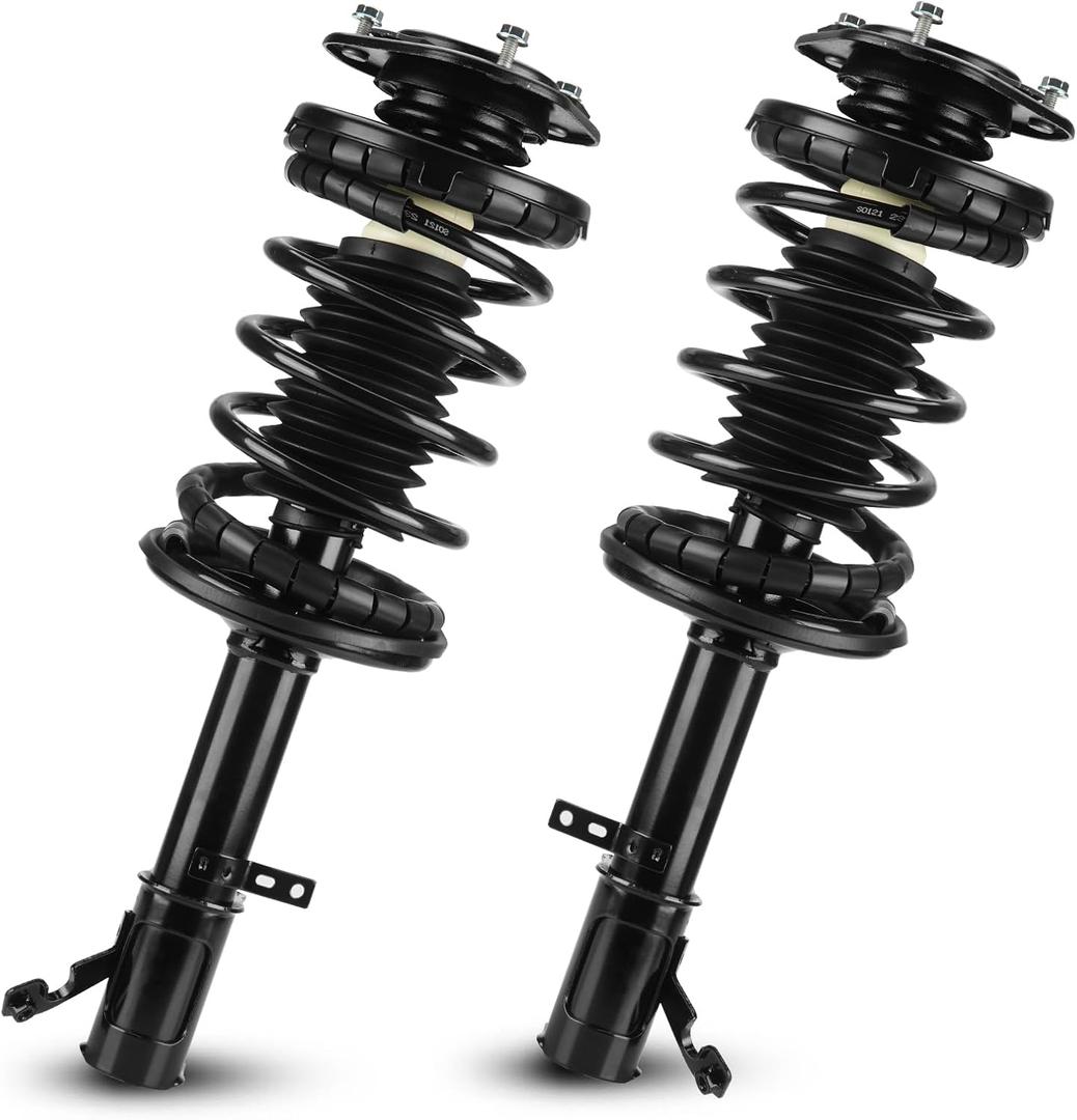 Front Complete Strut Assembly Shock Absorber Fit for Toyota Corolla Sedan 1993-2002, for Chevrolet Prizm 1998-2002, for Geo Prizm 1993-1997 with Coil Spring, Replace 271951R 271952L 2PCS