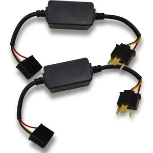 HAOBO 2PCS H4/HB2/9003 Car Canbus Decoder, LED Light Kit, Anti-Flickering Harness Error Free Resistor, Universal Car Accessories Load Resistors for Most Cars Trucks SUVs