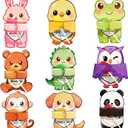 WENHUI Cards Only  Adhesive & Candy Not Included, 36 Pack Valentines Day Cards for Kids, Cute Animal Hug Candy Holder Cards, Valentine Classroom Exchange Party Favors