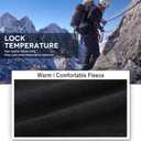 Toomett Men's Snow Hiking Camping Pants Outdoor Ski Fleece Lined Waterproof Softshell Cargo Gear MTB Pants MH4409,Black,US 34
