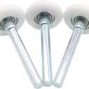 Garage Door Roller, White 1.8" Quiet Nylon Garage Door Wheels 4" Stem for Garage Track Replacement with Premium Sealed 11 Ball Bearing, 10 Packs