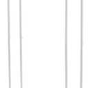 Wedding Arch, 3.38 FT x 6.56 FT Metal Balloon Wedding Backdrop Stand Wedding Arch Stand, Rectangle Balloon Frame Garden Arbors and Arches for Wedding Ceremony Birthday Decoration (White)