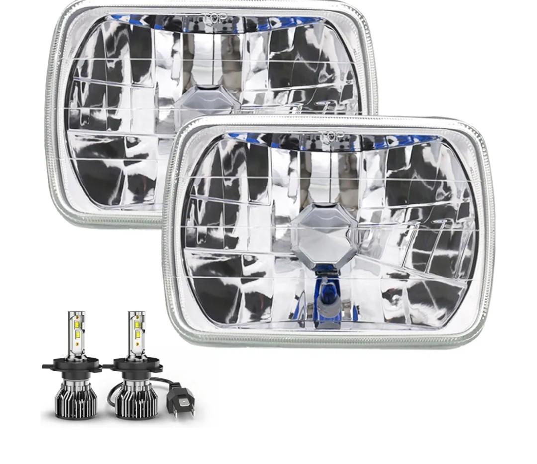 5x7 Led Headlights for Off-road, 7x6 Led Headlights Compatible for Ford F650 F750 Headlights High Low Beam 2000 2001 2002 2003 2004 2005 2006 2007 2008 2009 2010 2011 2012 2013 2014 2015, 2-Pack