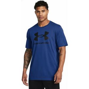 Under Armour Men's Sportstyle Logo Short Sleeve T Shirt (Large, (408) Academy / / White)