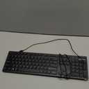 Amazon Basics Wired QWERTY Keyboard, Works with Windows, Plug and Play, Easy to Use with Media Control, Full-Sized, Black