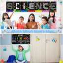 Yexiya 8 Pieces Science Classroom Decoration Science Poster Science Matters Poster Scientific Method Posters Bulletin Board Science Class Posters Wall Decor for School Teachers (Black)