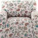 H.VERSAILTEX Printed Chair Slipcovers with Arms Floral Pattern Armchair Covers Stretch Living Room Chair Covers Slipcover Couch Cover for Dogs Washable(Cottage Charm,Chair)