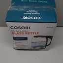 Cosori Electric Kettle, No Plastic Contact With Water, Wide Mouth For Easy Cleaning, Auto Shut Off, 1.7L Tea Kettle & Hot Water Boiler, Water Heater & Teapot, Borosilicate Glass, Black, 1500W