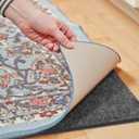 Waterproof Rug Pad, Thick 9x12 Ft Under Area Rug Carpet Pad, Non Slip Rug Pads for All Floors and Hardwood Floors Finishes, Keep Carpets in Place Soft and Prevent Rug from Wrinkling or Buckling