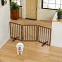 Dog Gate for Stairs,Foldable Dog Gate for Indoor Doorways House,Freestanding Pet Gates for Dogs,Doogie Puppy Fence Gate