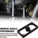 0.5 Inch Universal Billet Aluminum Leaf Spring Lowering Block Kit for Ride Height Adjustment 2 Pack Black