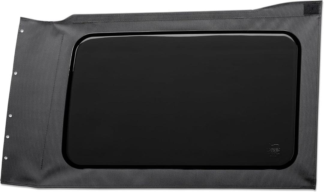 Bestop 5830235 OE JL Replacement Windows - Jeep 2018-Current Wrangler JL (Quarter Right Hand; 4-Door; Black Vinyl; Tinted)