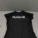 Hurley Rash Guard for Women, Short Sleeve Swim Shirts for Women Rashguard, UPF 50+ SPF & UV Protection (X-Small, Black)