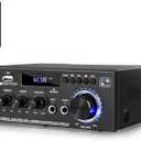 AK45 Stereo Audio Amplifier,300W Home 2 Channel Wireless Bluetooth 5.0 Power Amplifier System, Home Amplifiers FM Radio, USB, SD Card, with Remote Control Home Theater Audio Stereo System