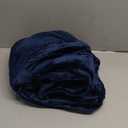 PAVILIA Travel Blanket and Pillow, Arms Opening Airplane Blankets for Adults, Compact Plane Blanket with Arm Hole 2-in-1 Bag for Flight Car Camping Fit in Luggage Backpack Traveler Gift, Navy Blue (65 x 40 inches)