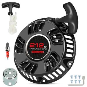 212 Pull Start Recoil Starter Assembly Compatible with Predator 212cc 196cc 6.5HP GX160 Engine Coleman CT200U BT200X Baja MB200 Mini Bike Go Kart Generator Pressure Washer with Pulley Cup