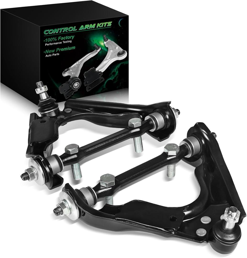 Set of 2 Front Upper Control Arm with Ball Joint Bushing Fit for:-Dodge Dakota 2000-2004, Durango 2000-2003 2.5L 3.7L 3.9L 4.7L 5.9L Replace OE# RK620631 RK620632 K620631 K620632