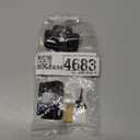 Amerock BPR8719FB | Cabinet Hinge | 1/2 in (13 mm) Overlay Single Demountable | Partial Wrap | Matte Black | Kitchen Cabinet Door Hinge | 1 Pair/2 Pack | Functional Hardware