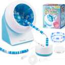 Tilhumt Clay Bead Spinner, Electric Bead Spinner for Jewelry Making, Friendship Bracelets Maker with Needle and Elastic String, Blue (Beads Not Included)