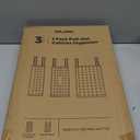 Delamu 3 Pack Pull Out Cabinet Organizer, 15.7"Deep Pull Out Drawers for Cabinets, Slide Out Drawers for Kitchen Cabinets, Bathroom Cabinet Organizer, Pantry (White)