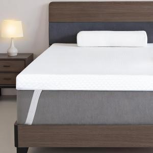 Fvkind 3 Inch Gel Memory Foam Mattress Topper Twin XL with Straps, Cooling Mattress Topper for Back Pain Relief with High Density Foam and Washable Cover, Bed Pad for College Dorm and Bedroom