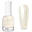 MIZHSE Pearlescent Milky White Nail Polish, Quick Dry Creamy White Pearl Nail Polish, Air Fast Drying 15ml Nail Lacquer Non Gel Oil-based Nail Art Manicure Home DIY