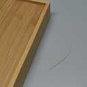 Large Bamboo Silverware Drawer Organizer Tray Kitchen Tool Drawer Divider Organizers Storage Expandable Cooking Utensil Organizer Wooden Cutlery Tray Spoon Flatware Organizers Utensil Holder Drawers ((8"-12.6")x 15.7")