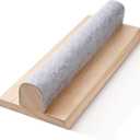 Vercraft 15.7 inches Wool Pressing Bar with Solid Wood Core and Clapper Seams Flat Quilters Clapper, Beech Wood for Pressing, Sewing, Quilting and Steam Ironing