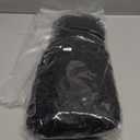 HUA V Part Curly Wig Human Hair 12 Inch Kinky Curly V Part Wig Human Hair Mixed Synthetic 180% Density Upgrade U Part Human Hair Wigs for Black Women Bob Wigs Shoulder Length Natural Black Color