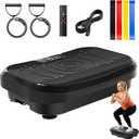 Vibration Plate Exercise Machine for Lymphatic Drainage Massager, 450LBS Capacity Full Body Shaker Workout Equipment, 199 Levels Vibration Fitness Machine with Resistance Bands for Home Gym Women Men