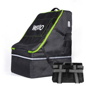 360 Padded Car Seat Travel Bag for Airplane,Waterproof Gate Check Car seat Bags for Air Travel, Universal Fit for Chicco Britax Evenflo Cybex Maxi Cosi Peg 20"x21"x30"Large