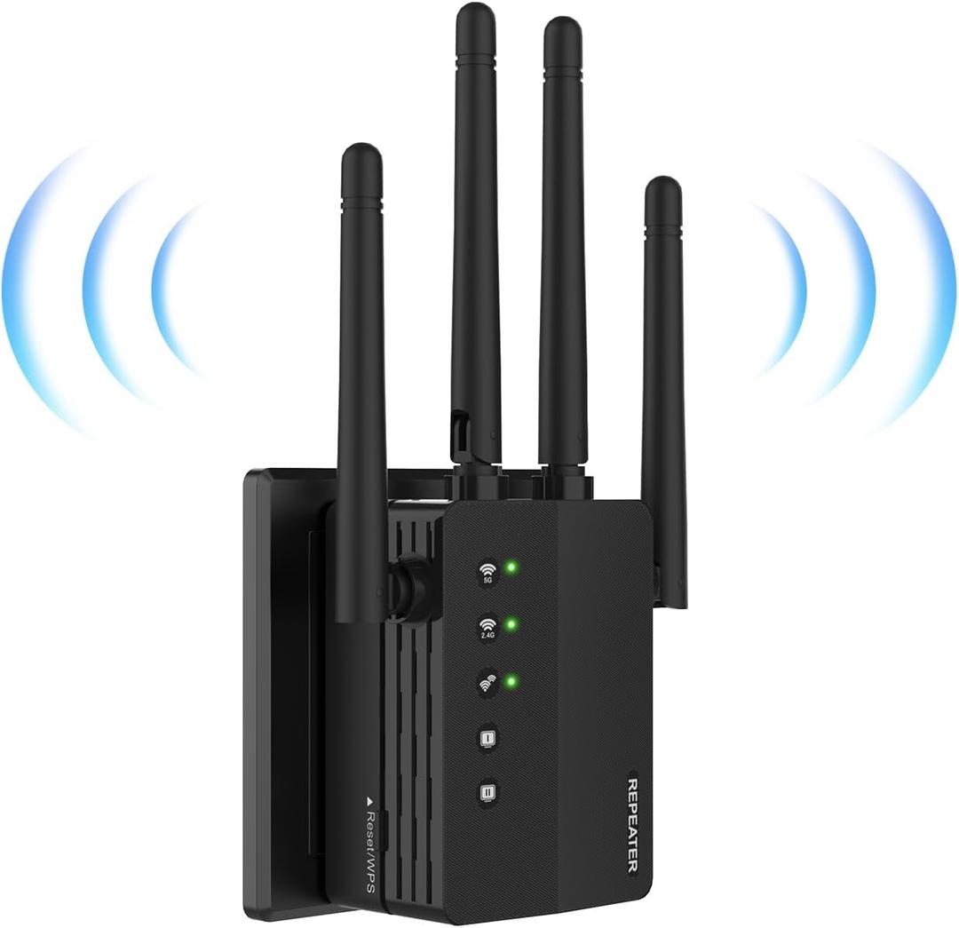 WiFi Extender 1200Mbps Dual Band 5GHz/2.4GHz WSDAFREHTR454Q3
