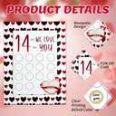 2 x 2PCS Valentine's 14 Things We Love About You Scratch Off Cards, Valentine's Advent Calendar, Personalized Gift for Him Her Husband Wife Girlfriend Boyfriend (2Pcs - We Love)