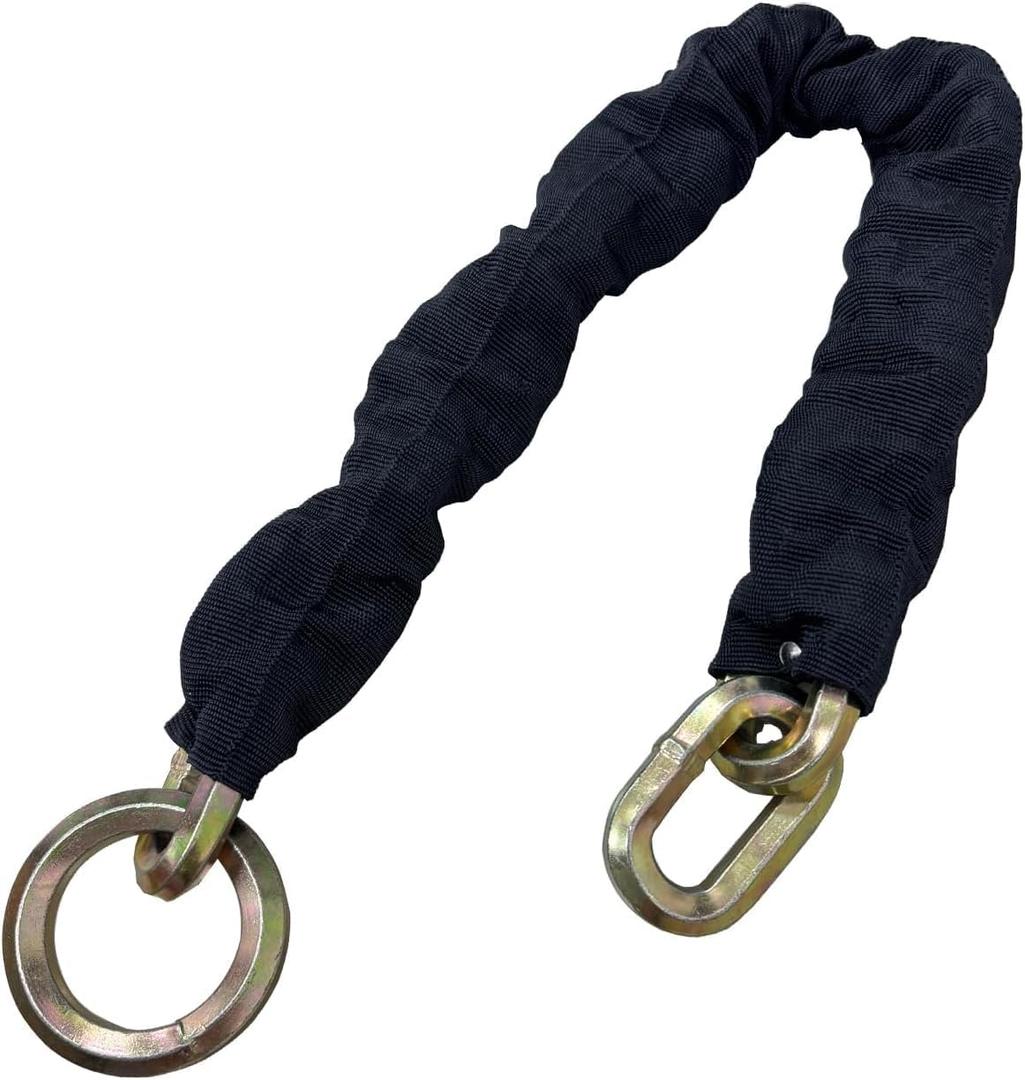 Heavy Duty Cut Proof Security Chain 6ft x 1/2 "Hardened Steel Cut Proof Lock for Motorcycles Trailers Gates Garage Anti Theft Security Chain【1.83m*12mm】