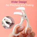 Eyelash Curler with Comfort Grip and Silicone Pad, Superior Curling Effect for Long-Lasting Lift, Includes 2PCS Silicone Replacement Pads, Easy to Use for All Eye Shapes (White)