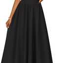 ZESICA Women's Spring Sleeveless Cocktail Dresses 2026 Summer Crewneck Flowy Wedding Guest Party A Line Midi Dress (M)