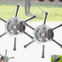 Jomhtivl 2PC 6 Inch Steel Wire Grass Trimmer Head,String Trimmer Replacement Head,2025 New Wire Weed Trimmer,Steel Cord Brush Cutter Trimmer Replacement with Most Lawn Mower