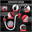 SEDY Electric Hand Pump, Portable Battery Powered Transfer Pump, Multi-Use Siphon Liquid Extractor for Gasoline, Diesel, Fuel, and Water Transfer