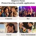 Fita+ Soft Ear Plugs for Sleeping, 7 Pairs XS/S/M/L, Reusable Noise Reduction Ear Plugs up to 33dB, Noise Cancelling for Work, Focus, Sleep - Black