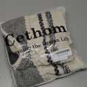 Cethom Boho Throw Pillow Covers 20x20 Inch Set of 2, Black Textured Decorative Couch Pillow Cases for Farmhouse Home Decor, Accent Cushion Cover for Sofa, Bed, Living Room, Bedroom