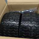 GICOOL 13x6.50-6 Tire and Wheel, 13x6.5-6" Flat-free Lawn Mower Tires, 3-6.5 Centered Hub, 3/4" or 5/8" Bearing, Universal Fit Garden Tractor Front Wheels, 4 Ply, V-Turf Pattern, 2 Pack