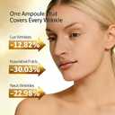 NaVaro Peptide Deep Collagen Lifting Ampoule 72H Hydration, with Palmitoyl Pentapeptide-4 for Face Tightening, Wrinkle Reduction & Glass Skin, 1.7 fl oz