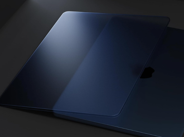 Macaset [Official Midnight] for MacBook Air 15 inch Case M4 M3 M2 2025 2024 2023 [100% Color Match] [Ultra Thin Armor] Protective Hard Shell Cover for Laptop A3241 A3114 A2941  Midnight Clear