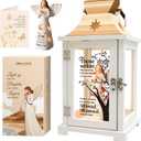 Memorial Lantern, Sympathy Gifts for Loss of Mom/Dad/Loved One, Bereavement Funeral Gifts, in Memory of Loved One Lantern, Celebration of Life, Memorial Gifts, Those We Love Don't Go Away