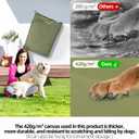 Sytopia 42 Inch Canvas Indestructible Outdoor Dog Bed for Extra Large Dogs, Chew Proof Dog Bed with Waterproof Washable Removable Cover, Indoor Patio Pet Pad for Crate, Green