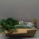 Pre-Lit Christmas Garland Decorations 2 PCS,6 FT Faux Led Norfolk Pine Garland Artificial Realistic, Real Touch Greenery Christmas Pine Garland Mantle Table Front Door Indoor Outdoor Holiday Decor